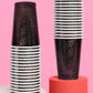 Black Shimmer Cups - 50 paper cups