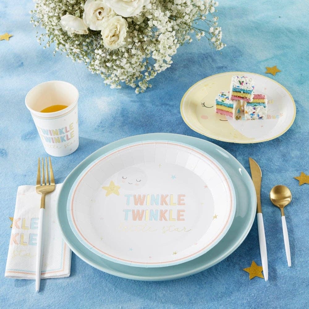 Twinkle Twinkle 7 in. Premium Paper Plates (Set of 16)