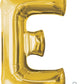 Helium Filled Gold Mylar Letter