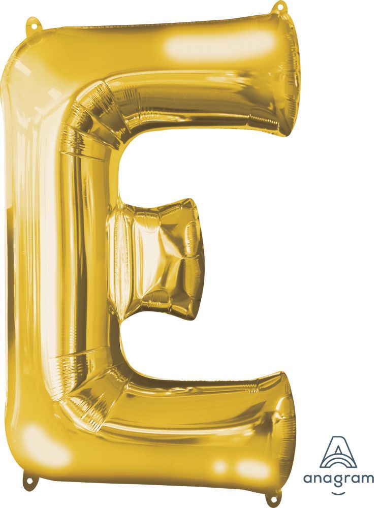 Helium Filled Gold Mylar Letter