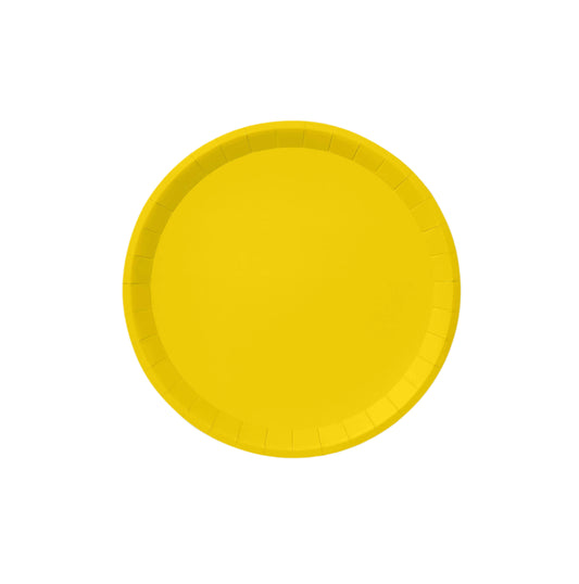 Sunshine Yellow Large Paper Party Plates (10 per Pack)