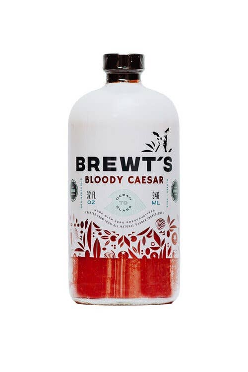 Brewt's Cocktail Mixers & Hot Sauces - Bloody Caesar | All-Natural - A lighter Bloody Mary Mix 32oz