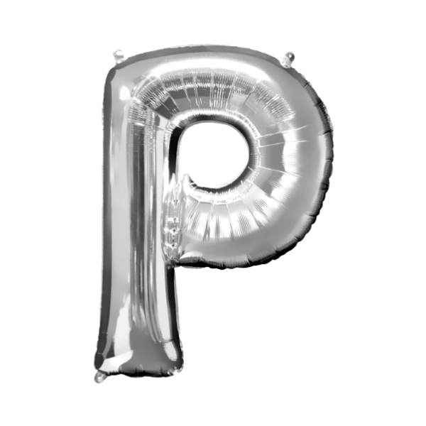 Helium Filled Silver Mylar Letter