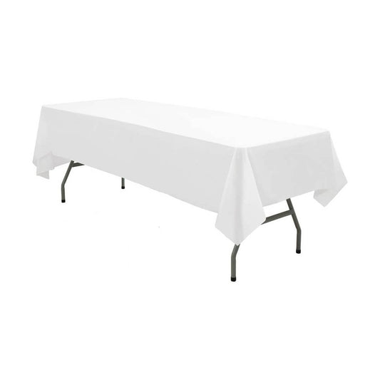 Plastic Tablecloth - White