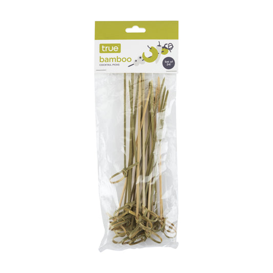 Party Disposable Knotted Bamboo Appetizer Picks - Asst Sizes: 7" Long