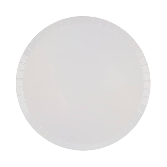 Shades Metallic Dessert Plates - 8 Pk. - 4 Colors: Silver