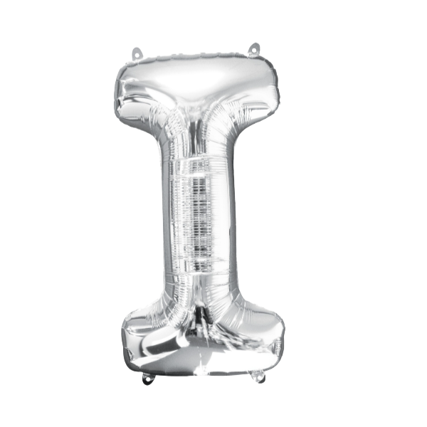 Helium Filled Silver Mylar Letter