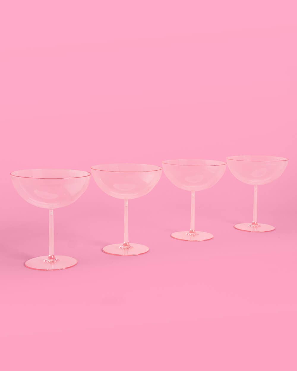 Cute Coupe Set - 4 plastic glasses