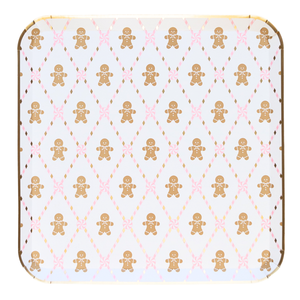 Pink Gingerbread Large Plates