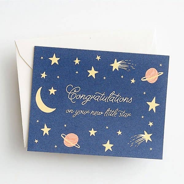 Little Star Baby Card