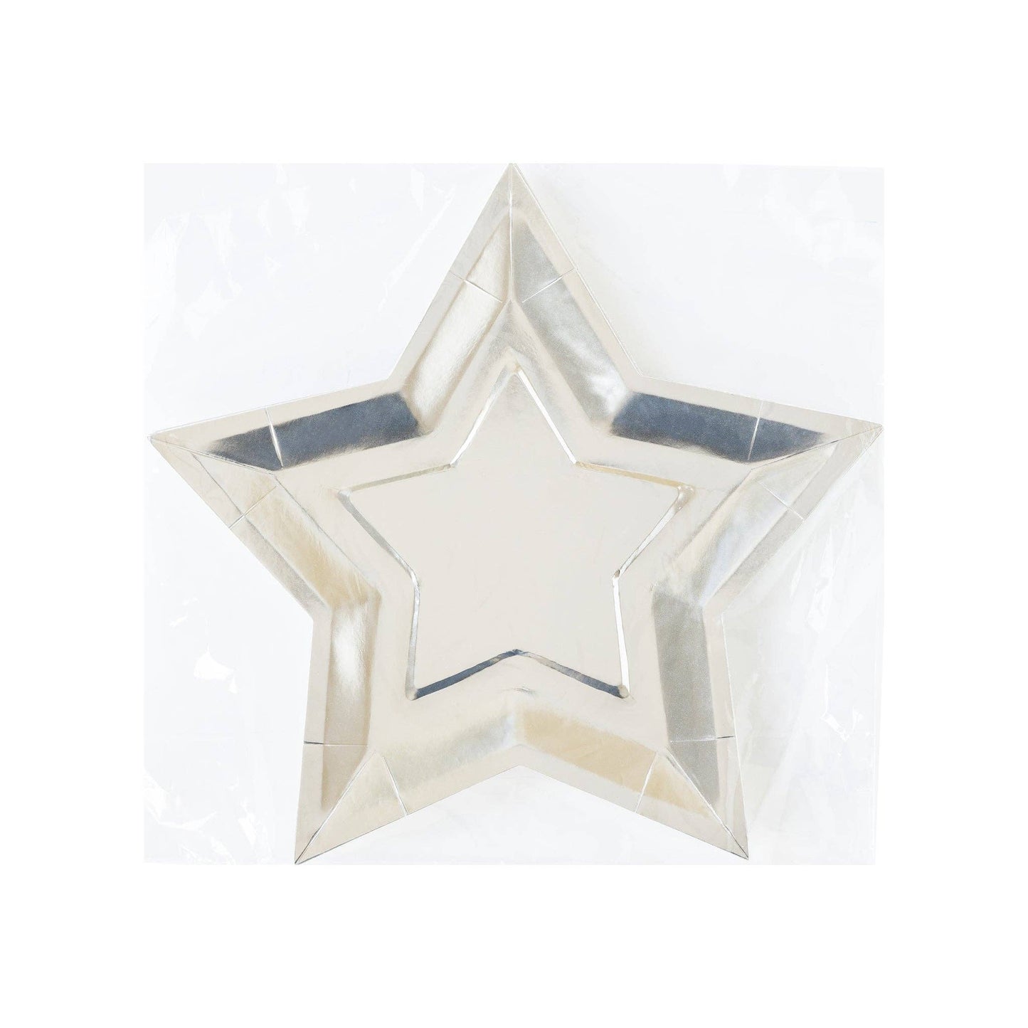 PGB944 - Silver Foil Star Shaped Plate