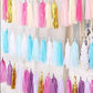 Tissue Paper Tassel: Teal