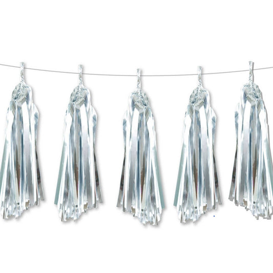 Balloon Tassel: Metallic Silver