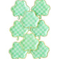 SPD1042 - Checkered Shamrock Paper Plate