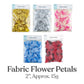 Fabric Flower Petals, Approx. 2" 15g (5 colors available): Red