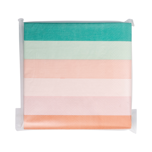 PLMER38 - Mermaid Stripes Cocktail Napkin