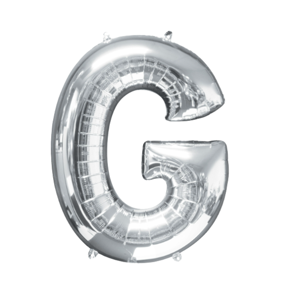 Helium Filled Silver Mylar Letter