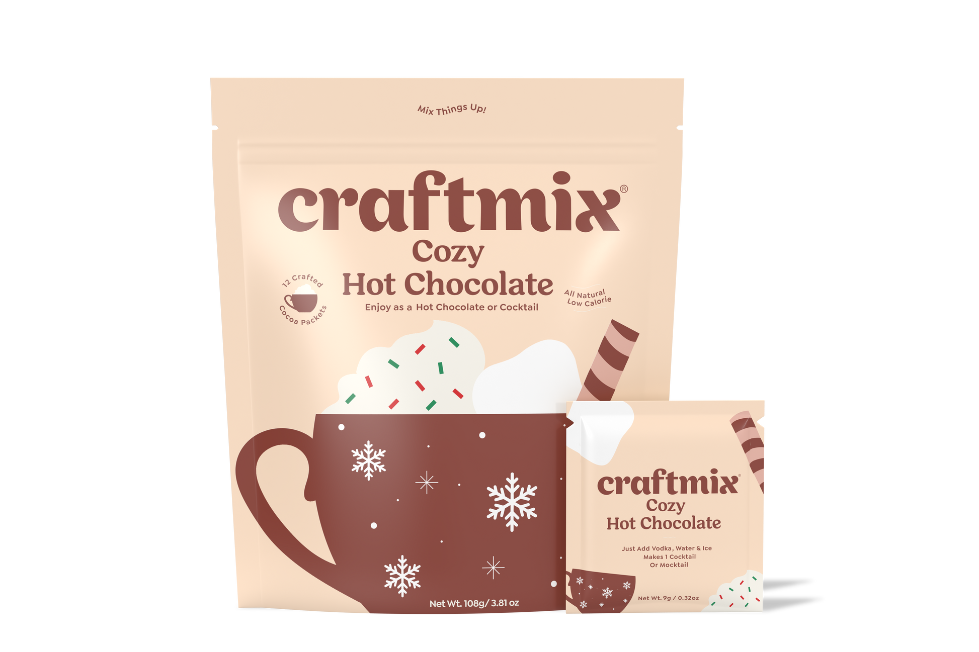 Cozy Hot Chocolate & Cocktail Mixer - 12 Servings Multipack