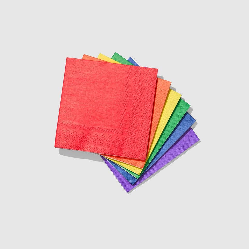 Make It Rainbow Cocktail Napkins (25 per Pack)