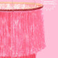 Pink Party Chandelier - iridescent foil chandelier,