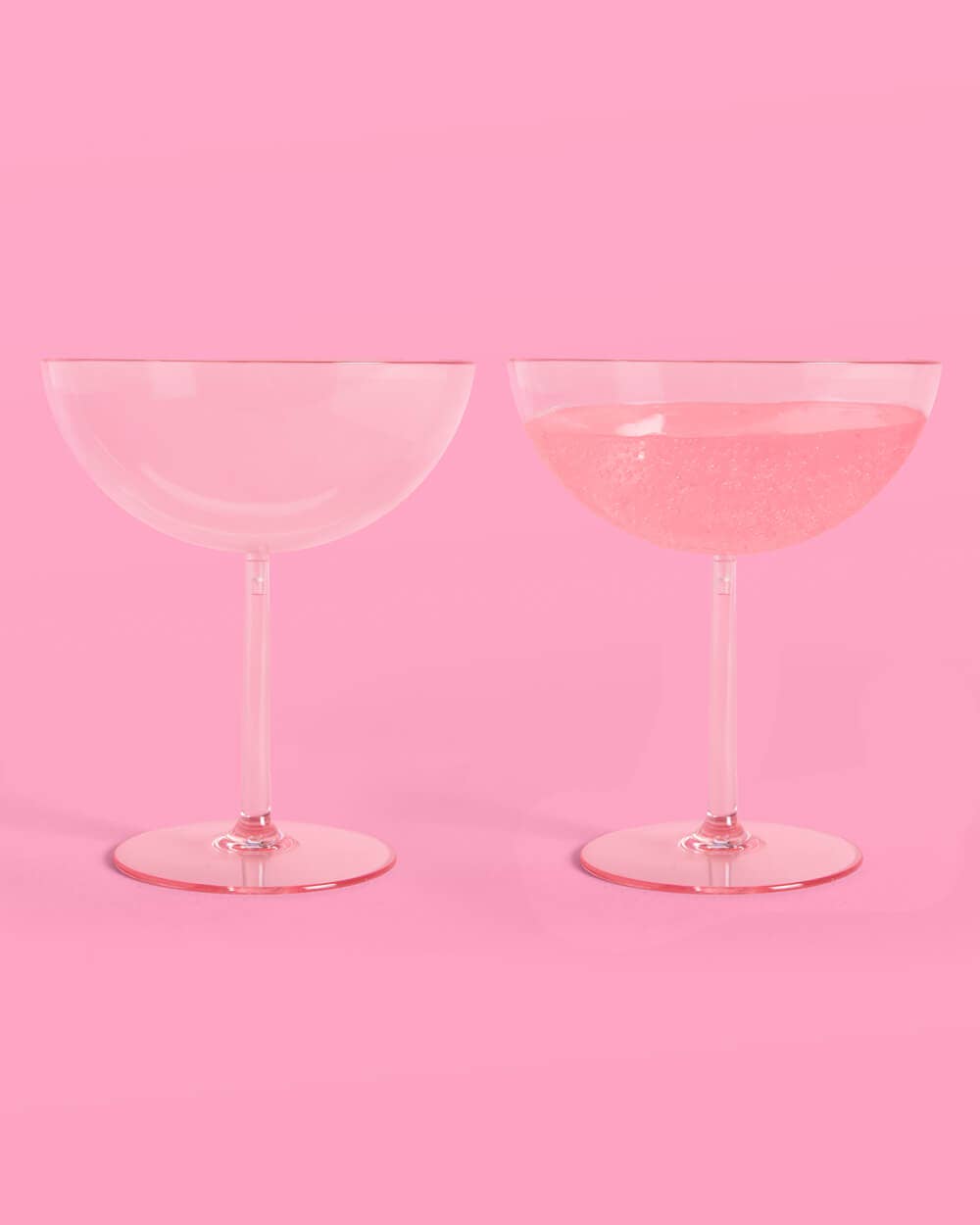 Cute Coupe Set - 4 plastic glasses