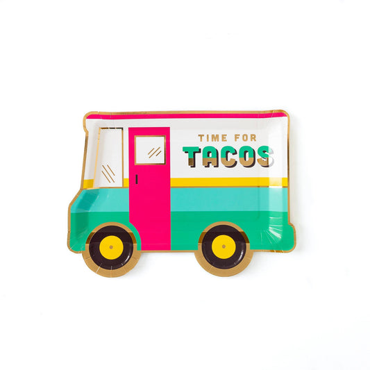 9" Taco Truck Shaped Plate