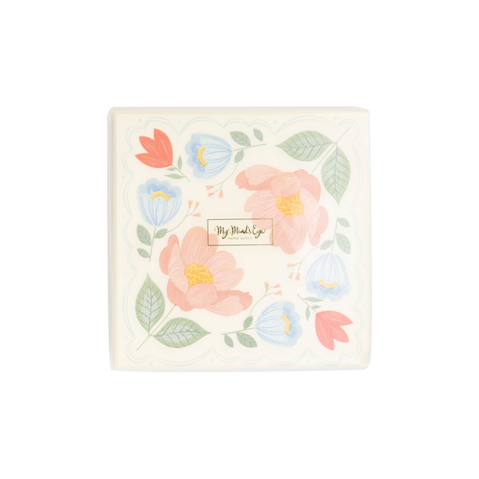 SPR1039 - Floral Corner Napkins