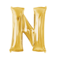 Helium Filled Gold Mylar Letter