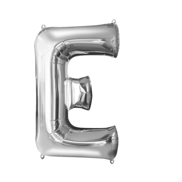 Helium Filled Silver Mylar Letter