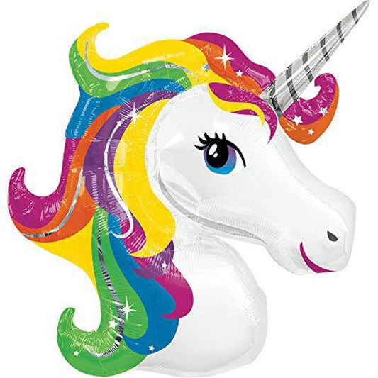 33” Rainbow Unicorn Foil Balloon