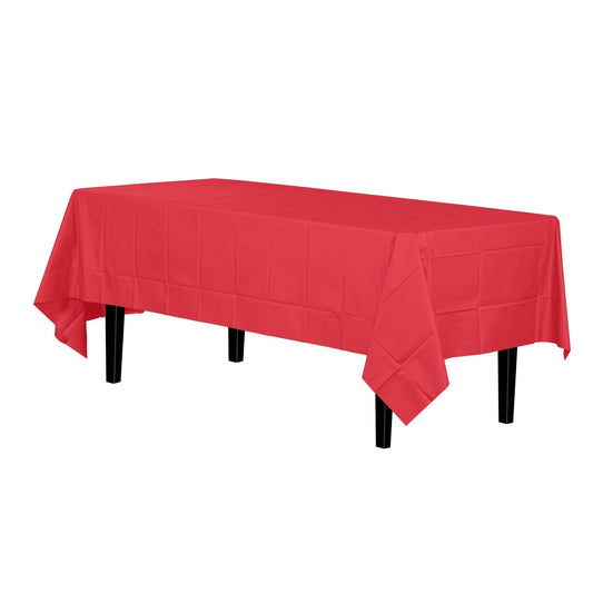 Plastic Tablecloth - Red | 54x108In.