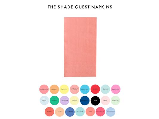 Shades Guest Napkins - 16 Pk. 23 Color Options: Midnight