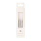 White & Silver Birthday Candles | 16 Pack |