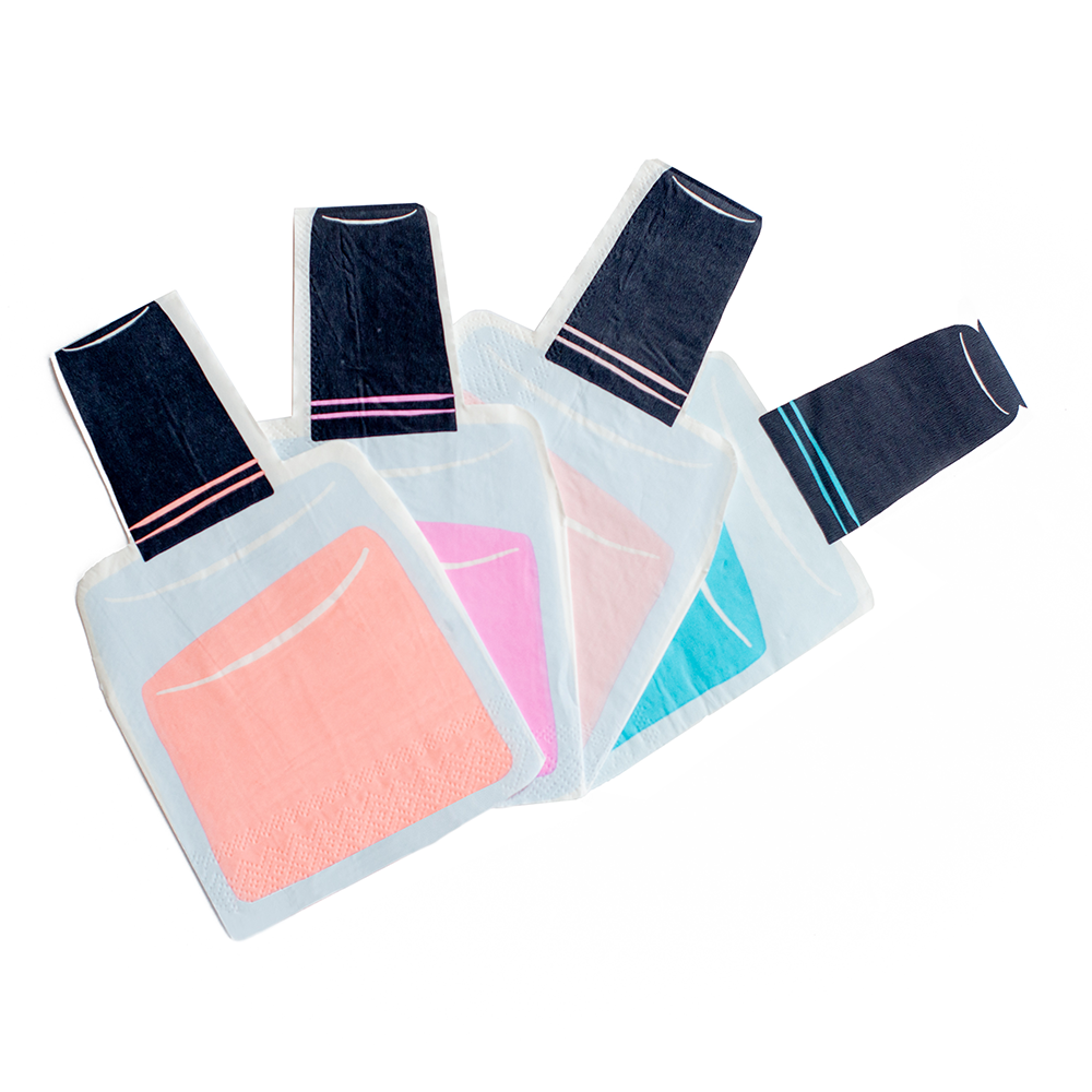 Sweet Dreams Nail Polish Large Napkins - 16 Pk.