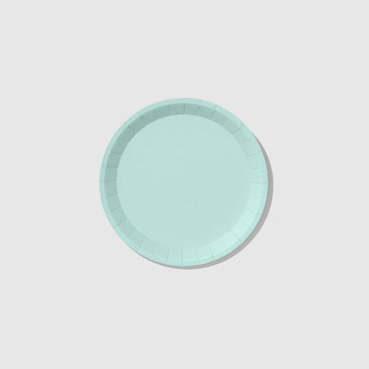 Coterie Party Supplies - Mint Large Paper Party Plates (10 per Pack)