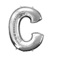 Helium Filled Silver Mylar Letter