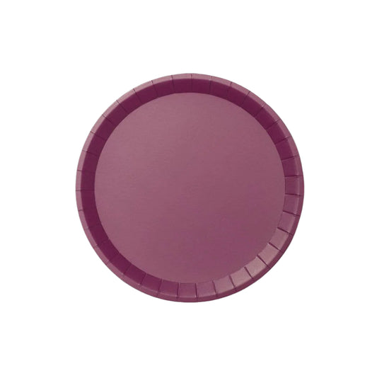 Plum Large Paper Party Plates (10 per Pack)