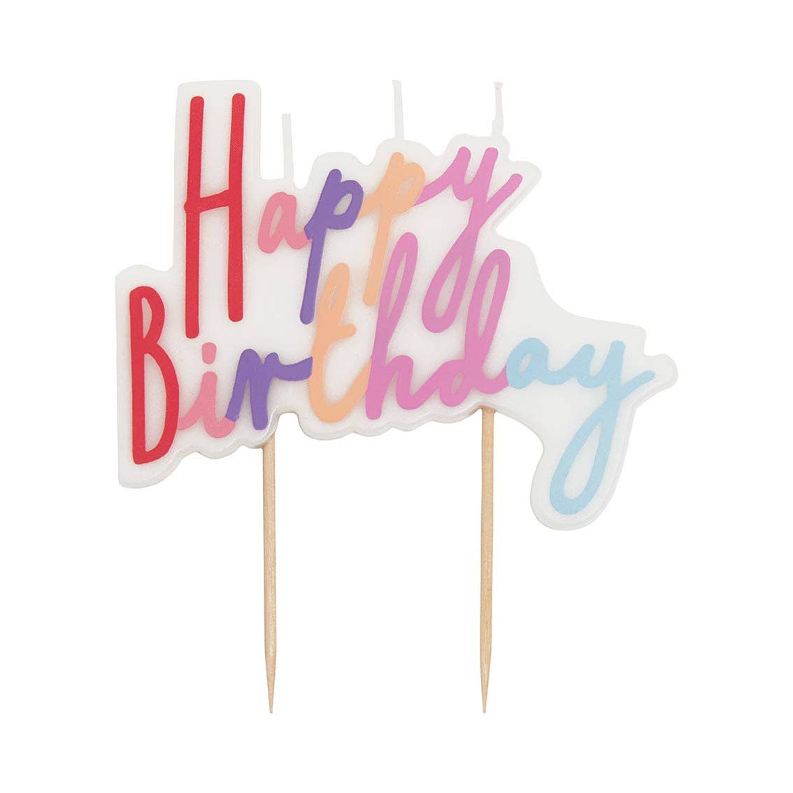 Talking Tables - Pastel Happy Birthday Candle Cake Topper