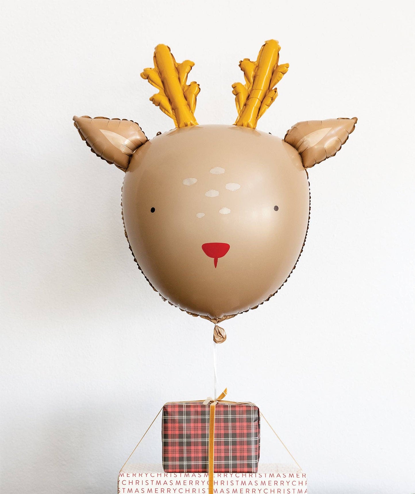 Dear Rudolph Reindeer Mylar Balloon