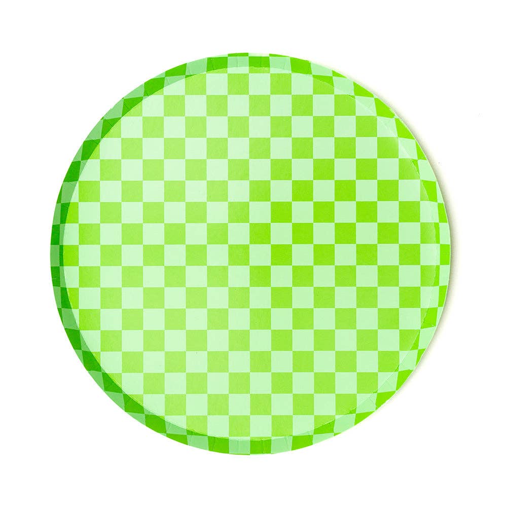 Check It! Dessert Plates - 8 Pk. - 11 Color Options: Cherry Crush