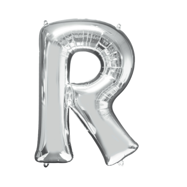 Helium Filled Silver Mylar Letter