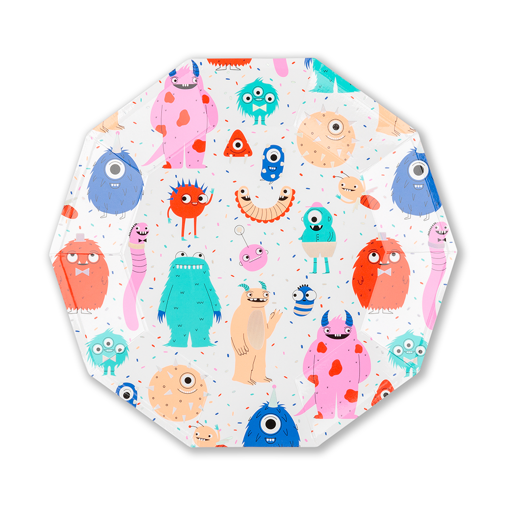 Little Monsters Large Plates - 8 Pk.