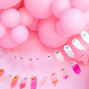 HNT807 - Happy Haunting Iridescent Mini Banner Set