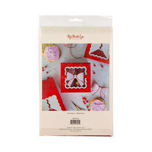 Red Bow Ric Rac Cookie Box