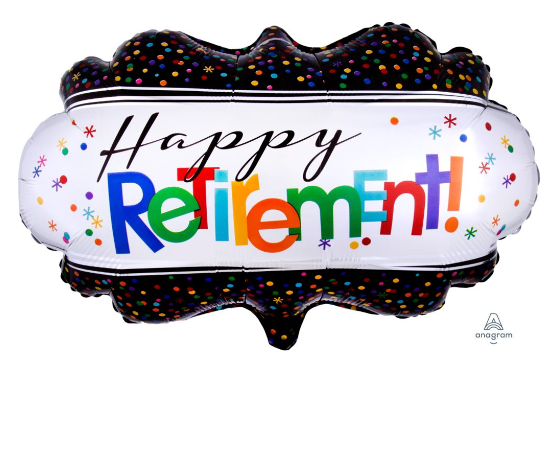 27" Happy Retirement Balloon