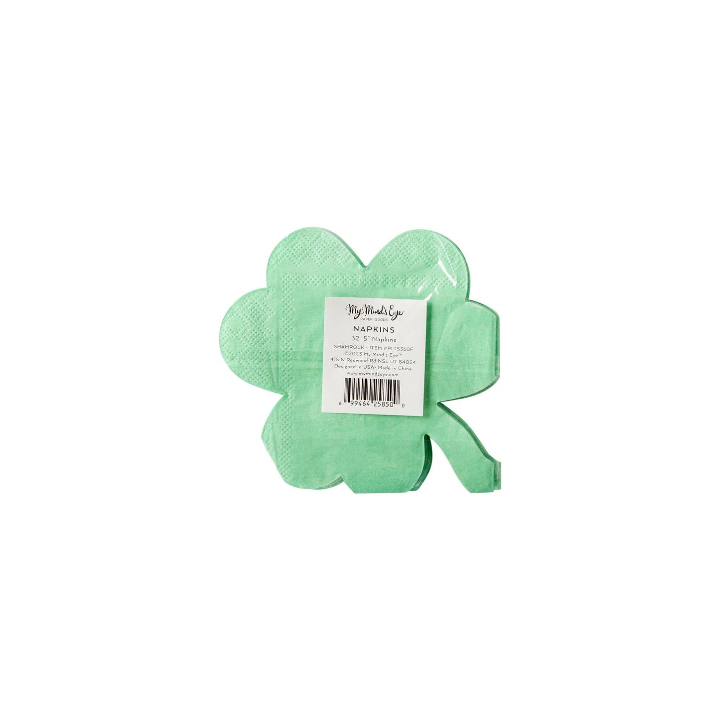 SPD936 - Shamrock Shaped Cocktail Napkin