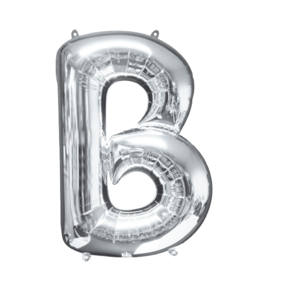 Helium Filled Silver Mylar Letter