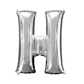 Helium Filled Silver Mylar Letter