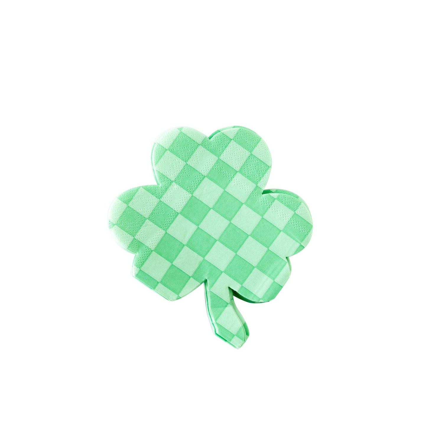 SPD1038 -  Checkered Shamrock Paper Napkin