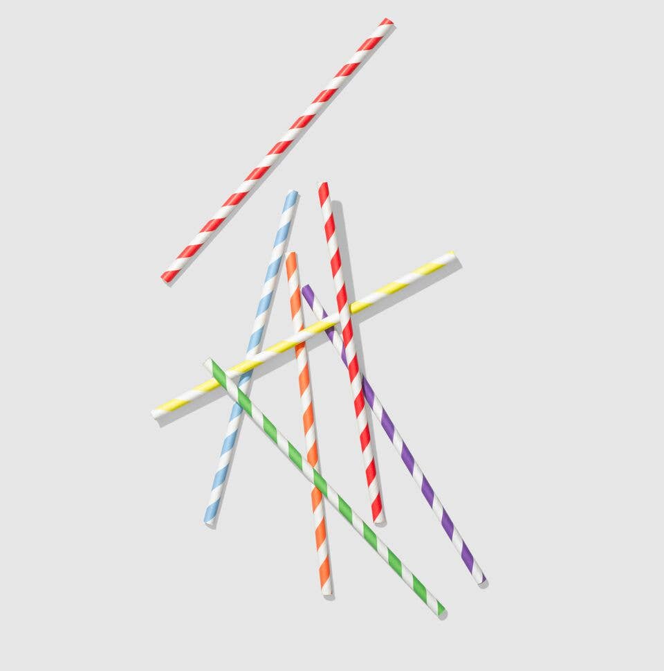 Make It Rainbow Paper Straws (25 per Pack)